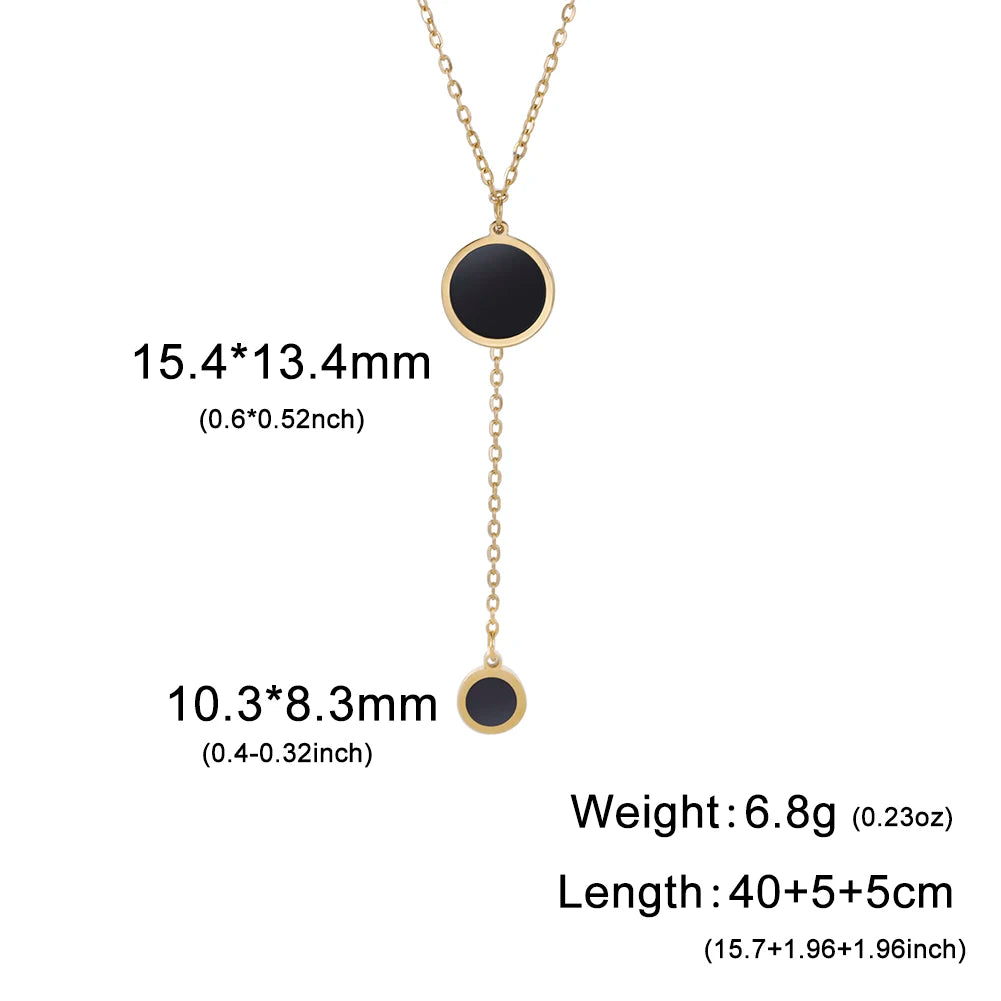 Multilayers Snake Chain Necklace Jewelry for Women Stainless Steel Disc Pendant New in Necklace Mother's Day Gift 2026