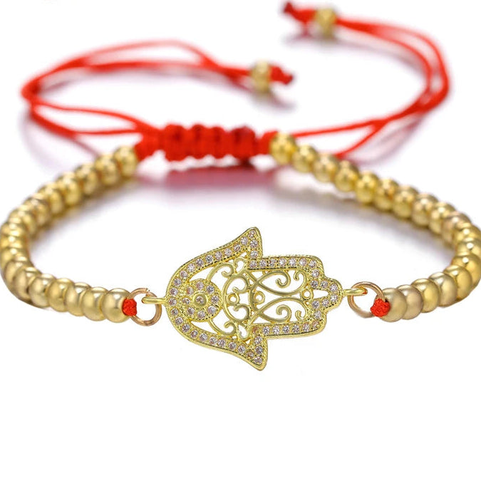 Copper Turkish Evil Eye Bracelet For Woman Micro Pave Zircon Greek Eye Charms Adjustable Chains Bracelet Handmade Jewelry Supplies