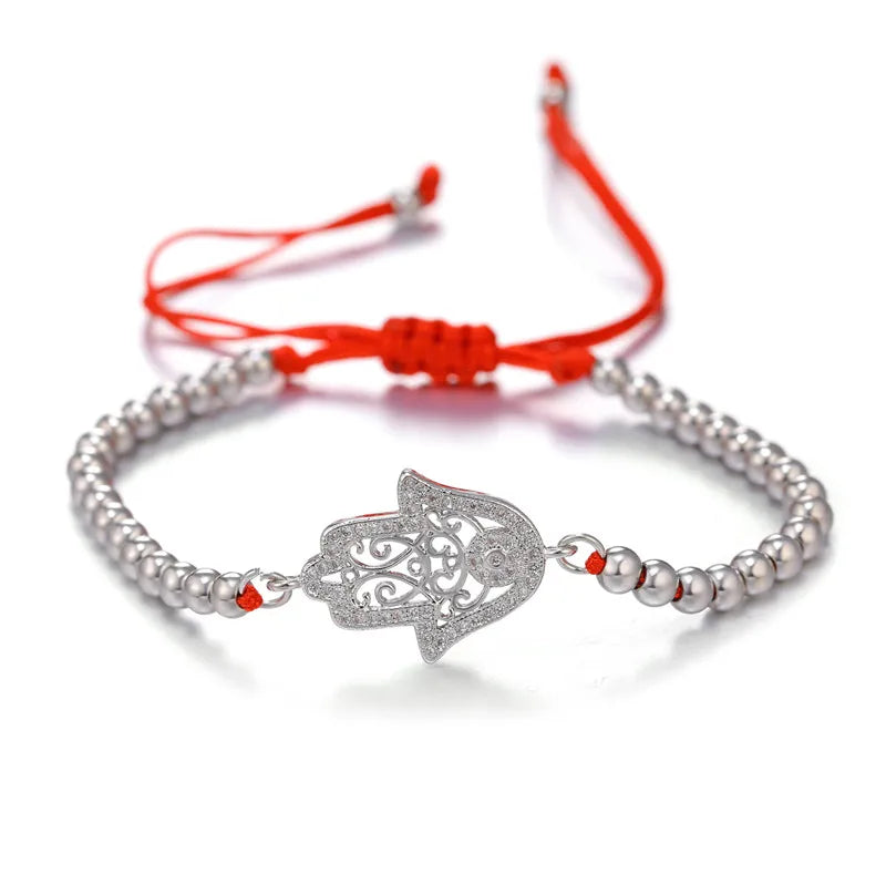 Copper Turkish Evil Eye Bracelet For Woman Micro Pave Zircon Greek Eye Charms Adjustable Chains Bracelet Handmade Jewelry Supplies