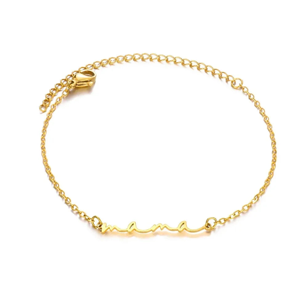 Leixure Supplies Stainless Steel Beaded Round Snake Chain Gold color Bracelets For Women - Jelwery Gifts