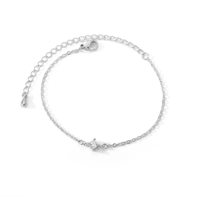 Leixure Supplies Stainless Steel Beaded Round Snake Chain Gold color Bracelets For Women - Jelwery Gifts