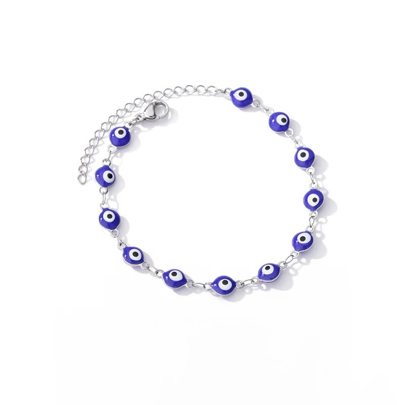 Leixure Supplies Stainless Steel Beaded Round Snake Chain Gold color Bracelets For Women - Jelwery Gifts