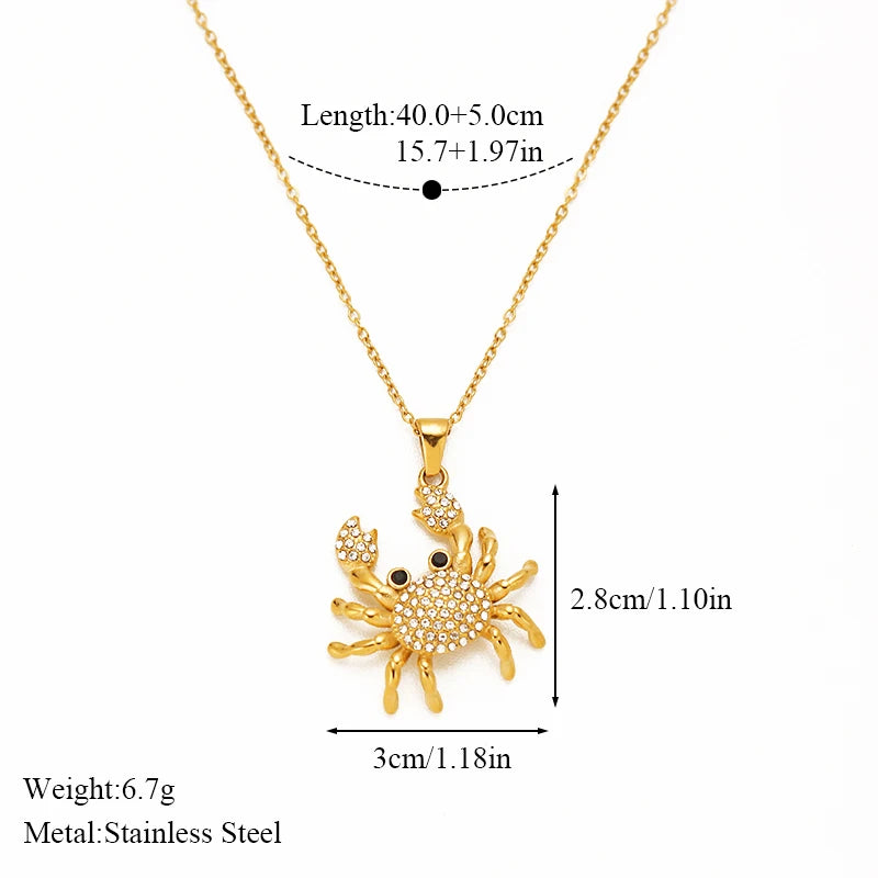 Trendy 316L Stainless Steel Gold Color Flower Floral Pendant Necklace For Women Daily Wear Exquisite Collar Neck Chain Jewelry