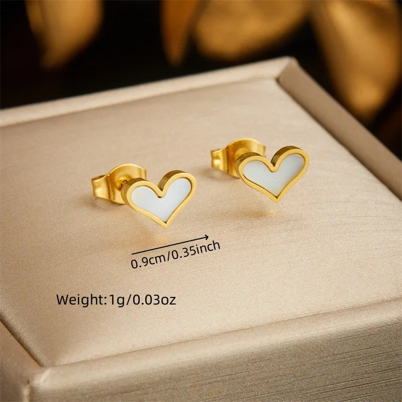 316L Stainless Steel Pearl Butterfly Flower Golden Necklace Earrings For Womens 2026 New Party Gift Fashion Jewelry Set