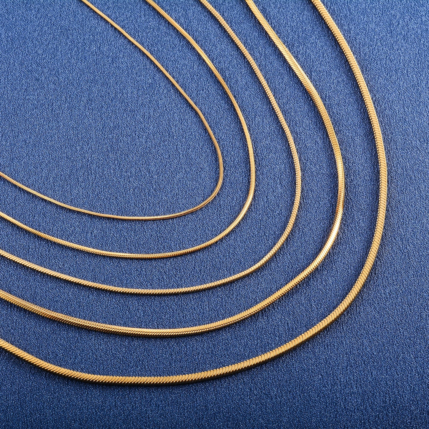 Stainless Steel Square Snake Chain Long Necklace for Women Men Choker on the Neck Collar Gold/Silver Color Jewelry Accessories