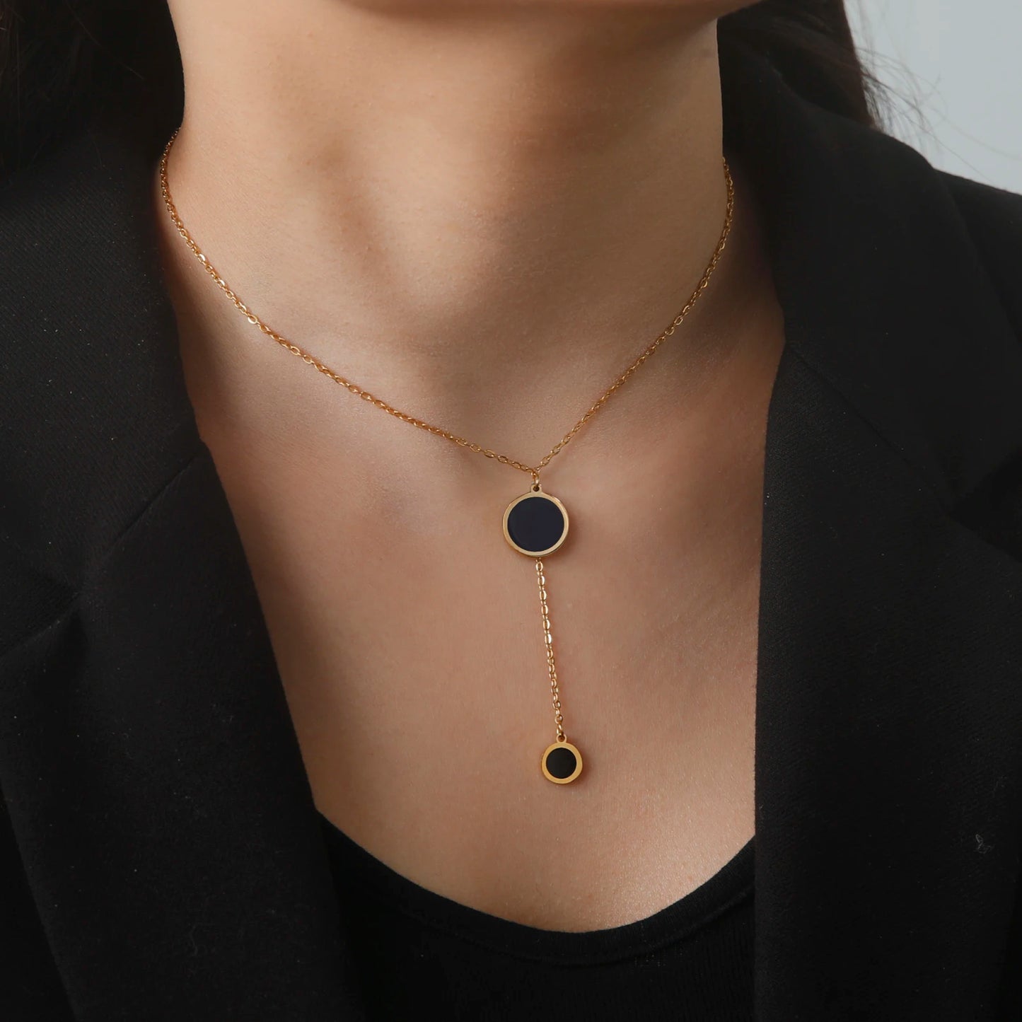 Multilayers Snake Chain Necklace Jewelry for Women Stainless Steel Disc Pendant New in Necklace Mother's Day Gift 2026