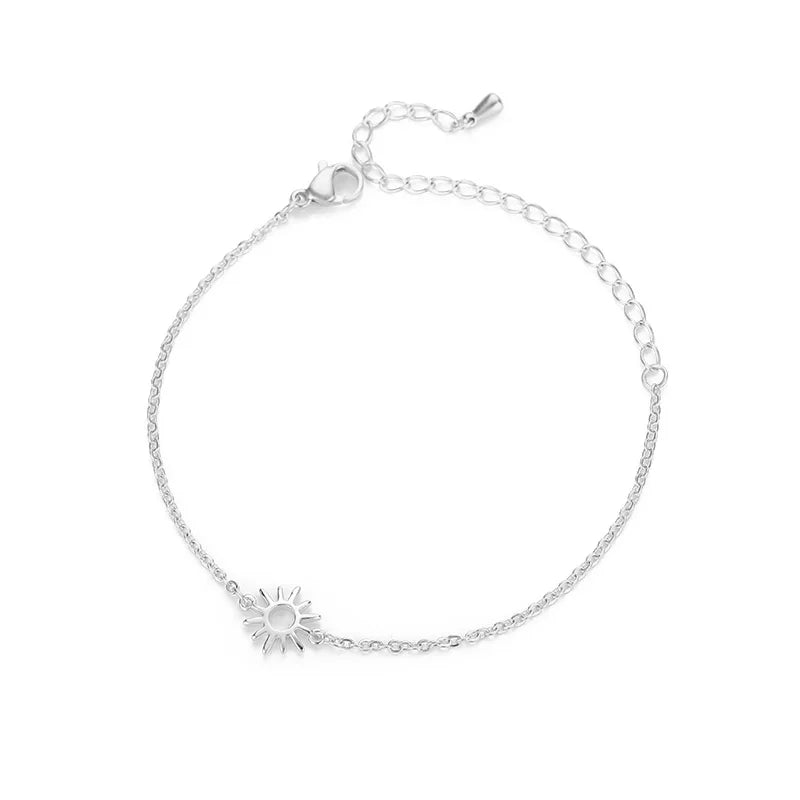 Leixure Supplies Stainless Steel Beaded Round Snake Chain Gold color Bracelets For Women - Jelwery Gifts