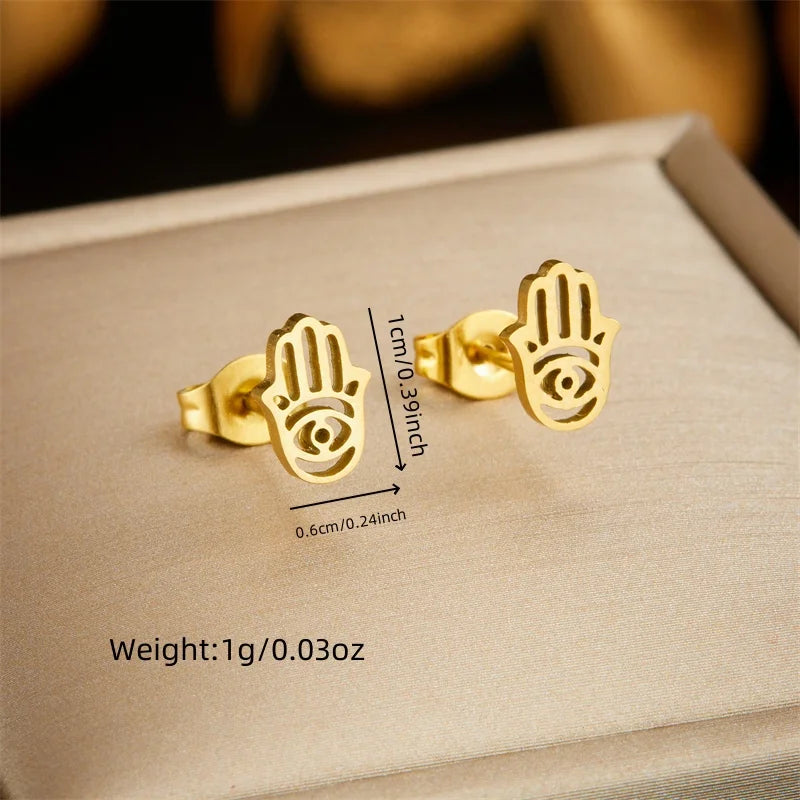 316L Stainless Steel Pearl Butterfly Flower Golden Necklace Earrings For Womens 2026 New Party Gift Fashion Jewelry Set