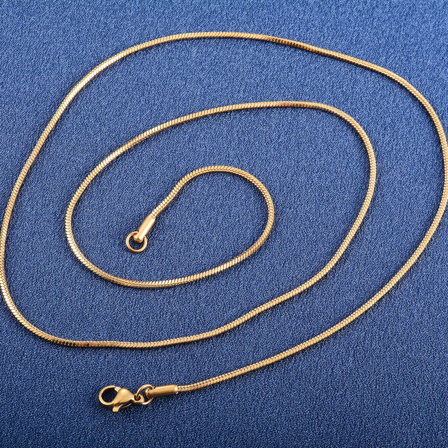 Stainless Steel Square Snake Chain Long Necklace for Women Men Choker on the Neck Collar Gold/Silver Color Jewelry Accessories