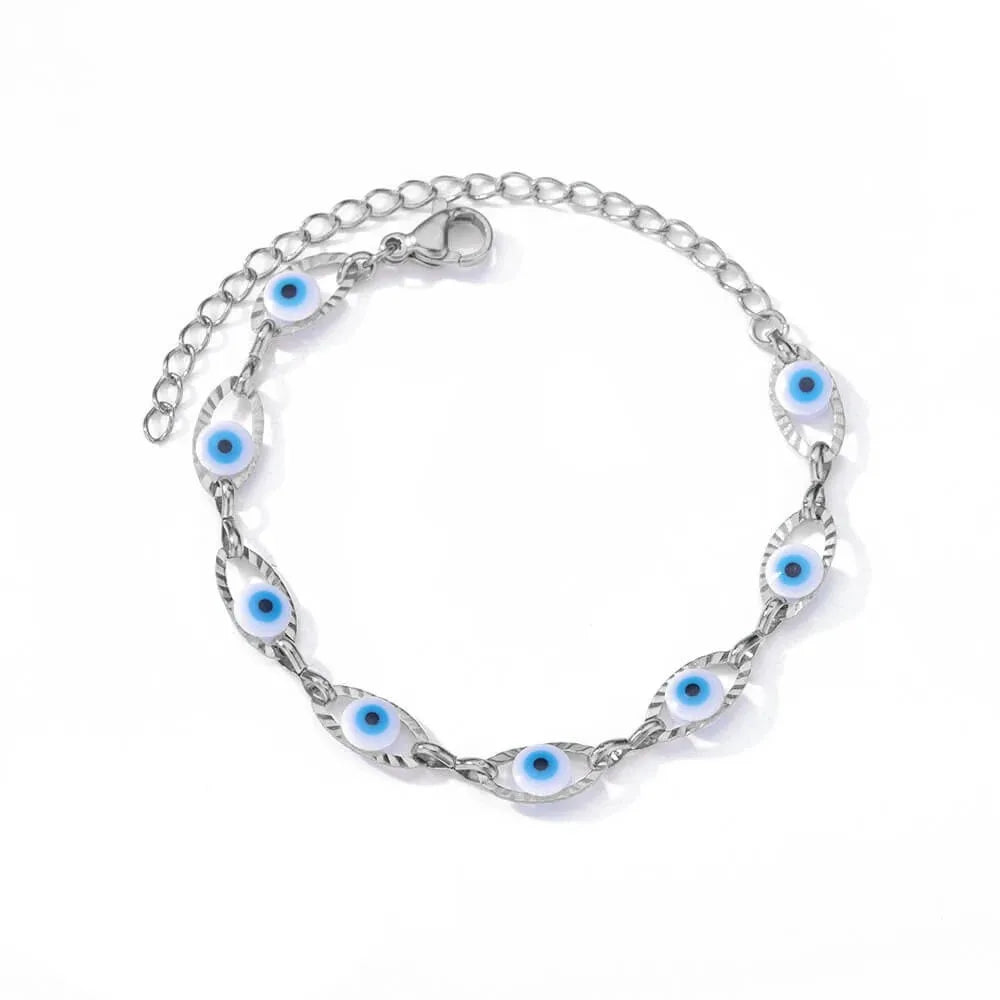 Leixure Supplies Stainless Steel Beaded Round Snake Chain Gold color Bracelets For Women - Jelwery Gifts