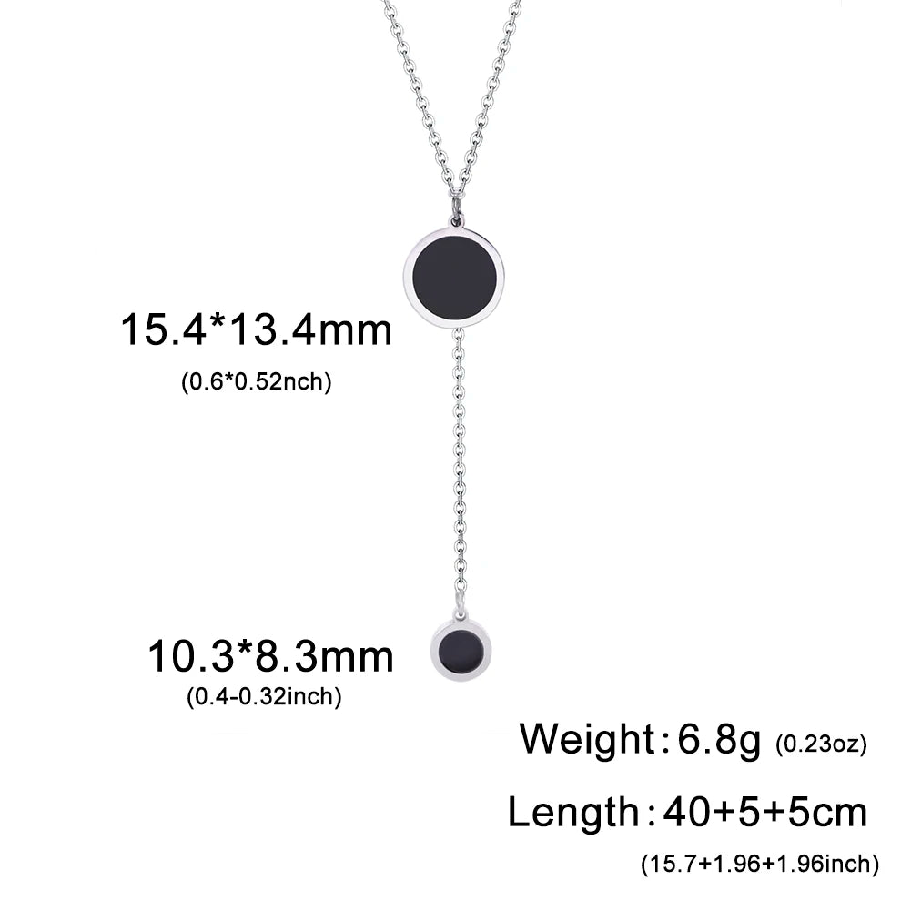 Multilayers Snake Chain Necklace Jewelry for Women Stainless Steel Disc Pendant New in Necklace Mother's Day Gift 2026