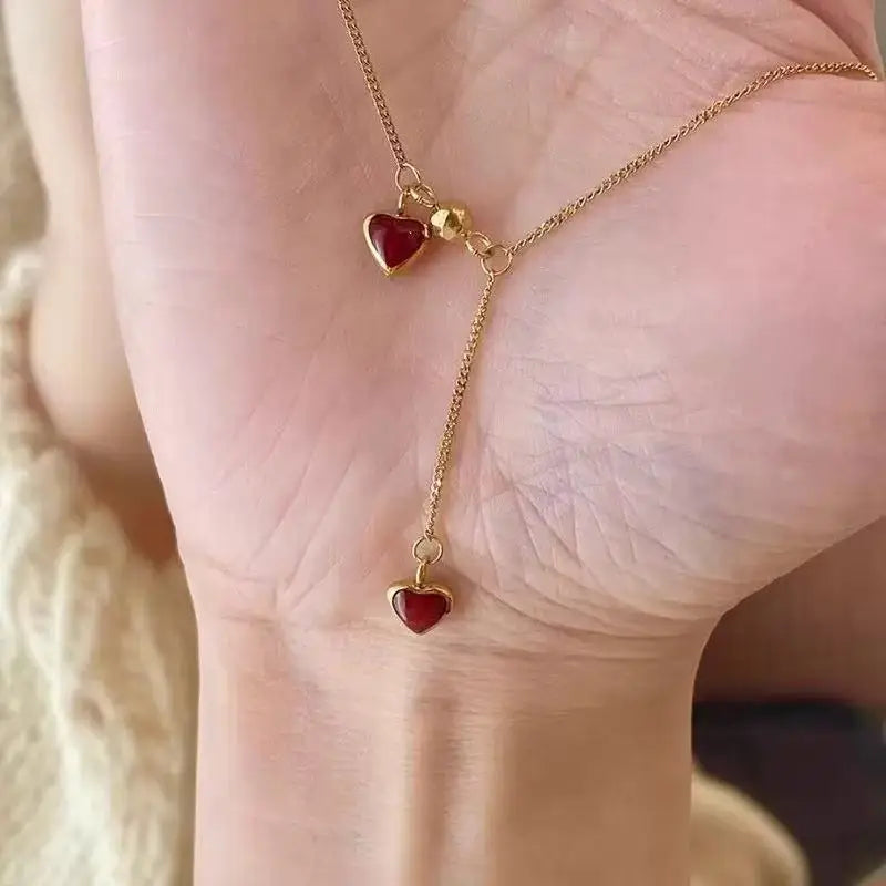 Trendy 316L Stainless Steel Gold Color Flower Floral Pendant Necklace For Women Daily Wear Exquisite Collar Neck Chain Jewelry