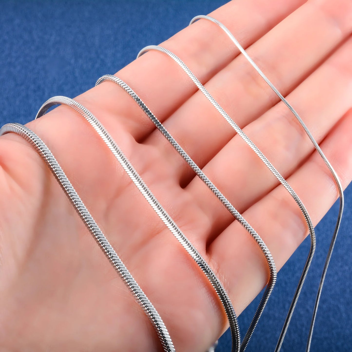 Stainless Steel Square Snake Chain Long Necklace for Women Men Choker on the Neck Collar Gold/Silver Color Jewelry Accessories