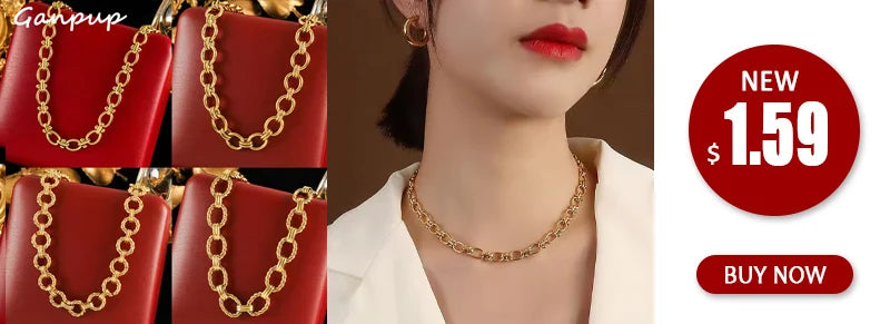 Trendy 316L Stainless Steel Gold Color Flower Floral Pendant Necklace For Women Daily Wear Exquisite Collar Neck Chain Jewelry