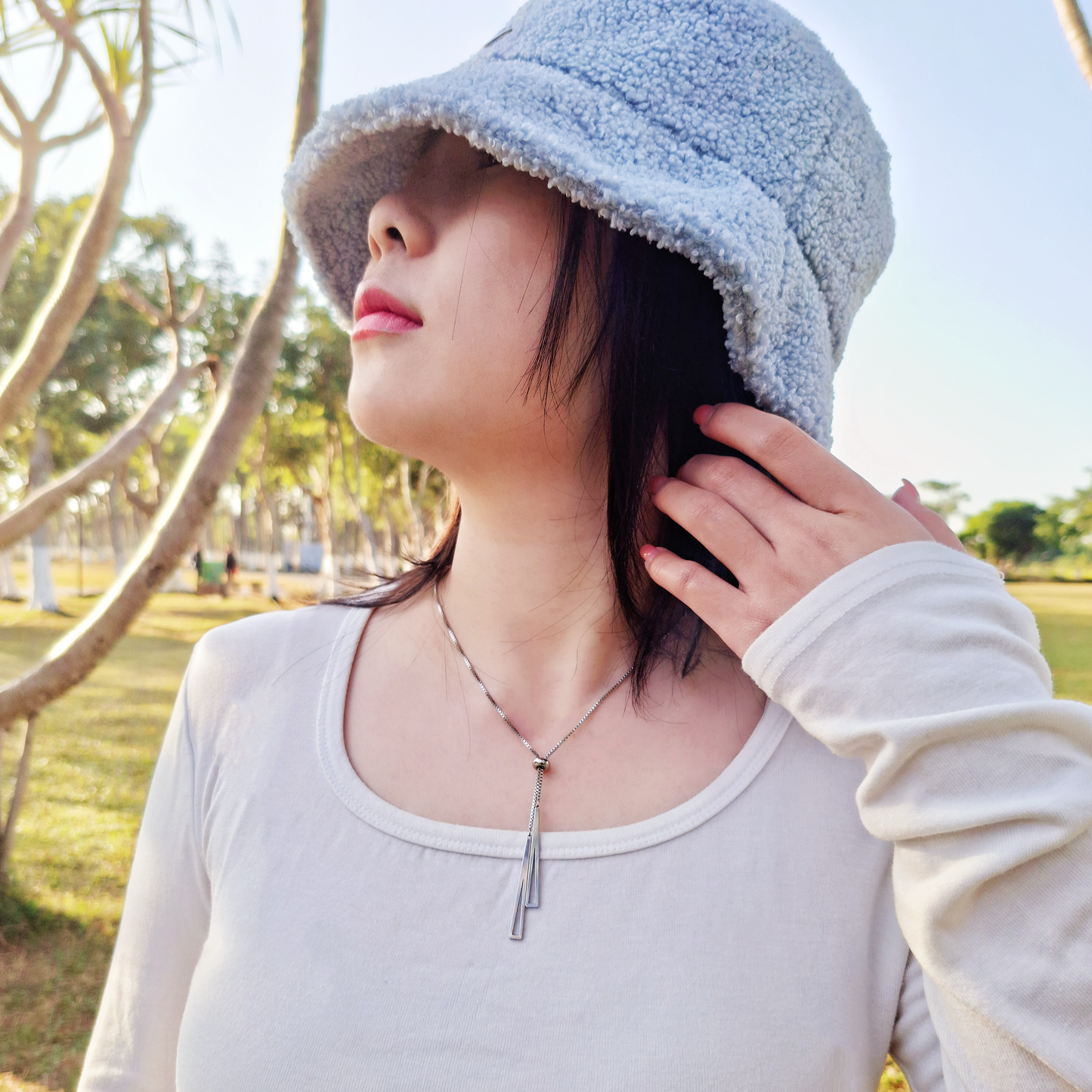 Minimalist Fashion Jewelry Stainless Steel adjustable Necklace – The Perfect Layer for Fall & Winter