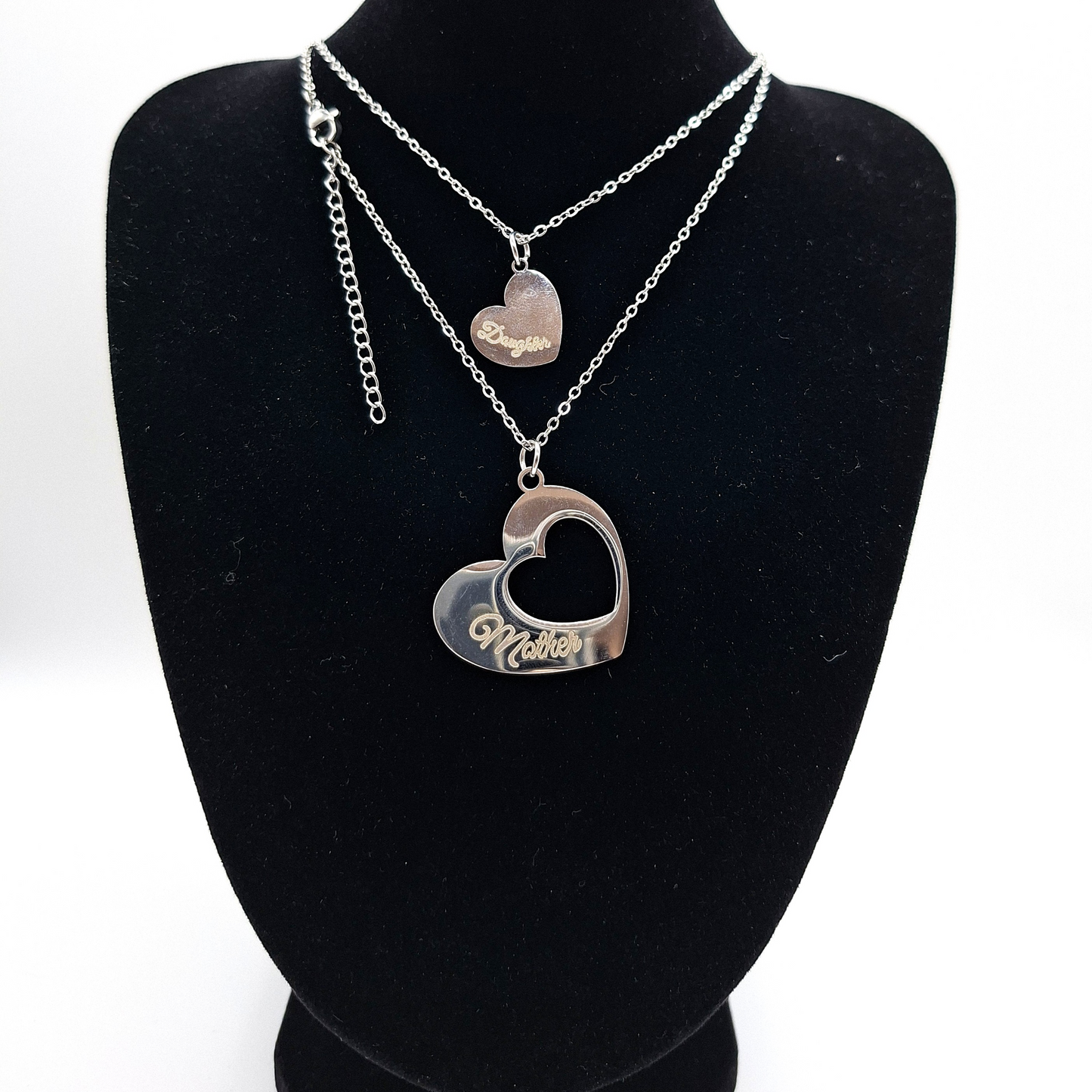 Minimalist Stainless Steel Necklace Set for Mother and Daughter – The Perfect Fashion Jewelry for Gift