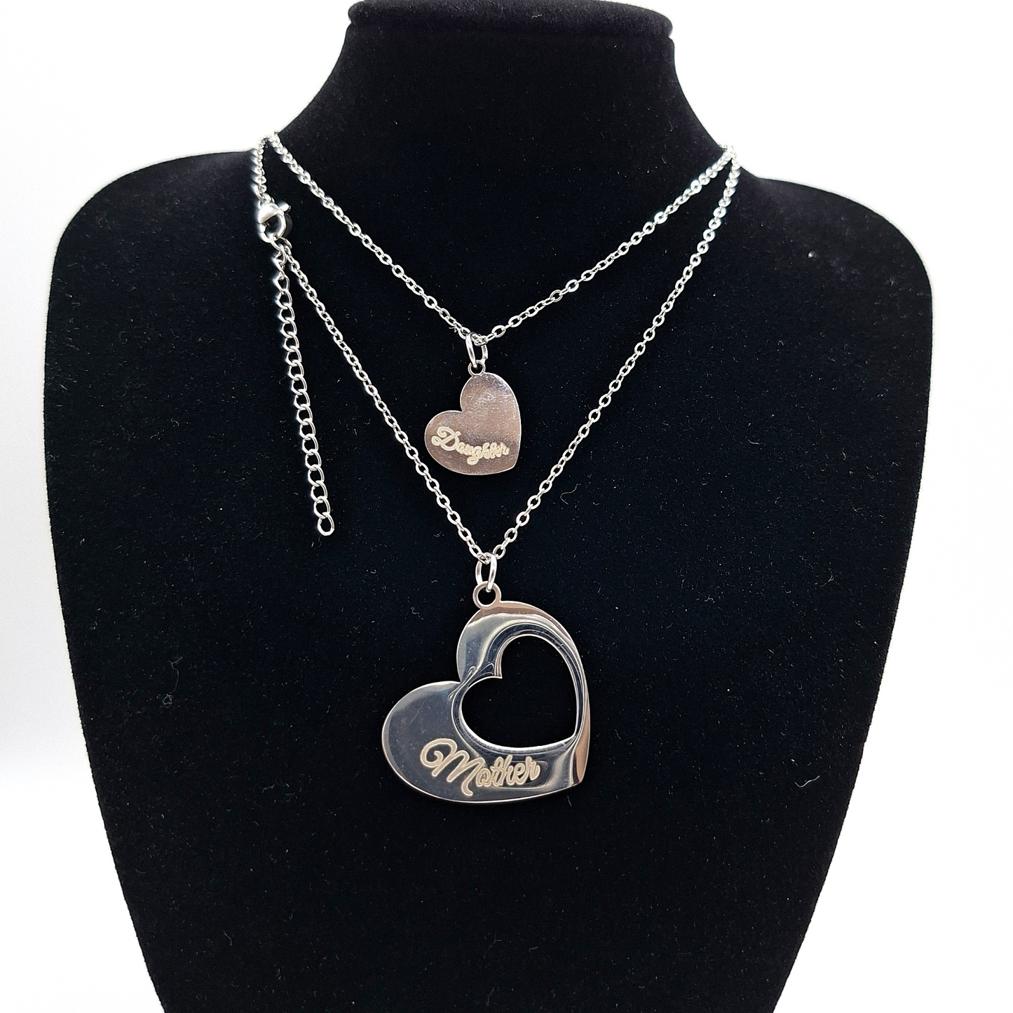 Minimalist Stainless Steel Necklace Set for Mother and Daughter – The Perfect Fashion Jewelry for Gift