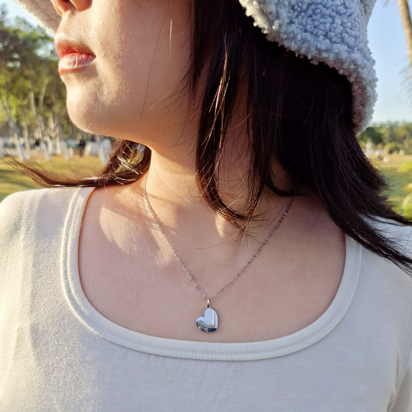 Minimalist Stainless Steel Necklace Set for Mother and Daughter – The Perfect Fashion Jewelry for Gift